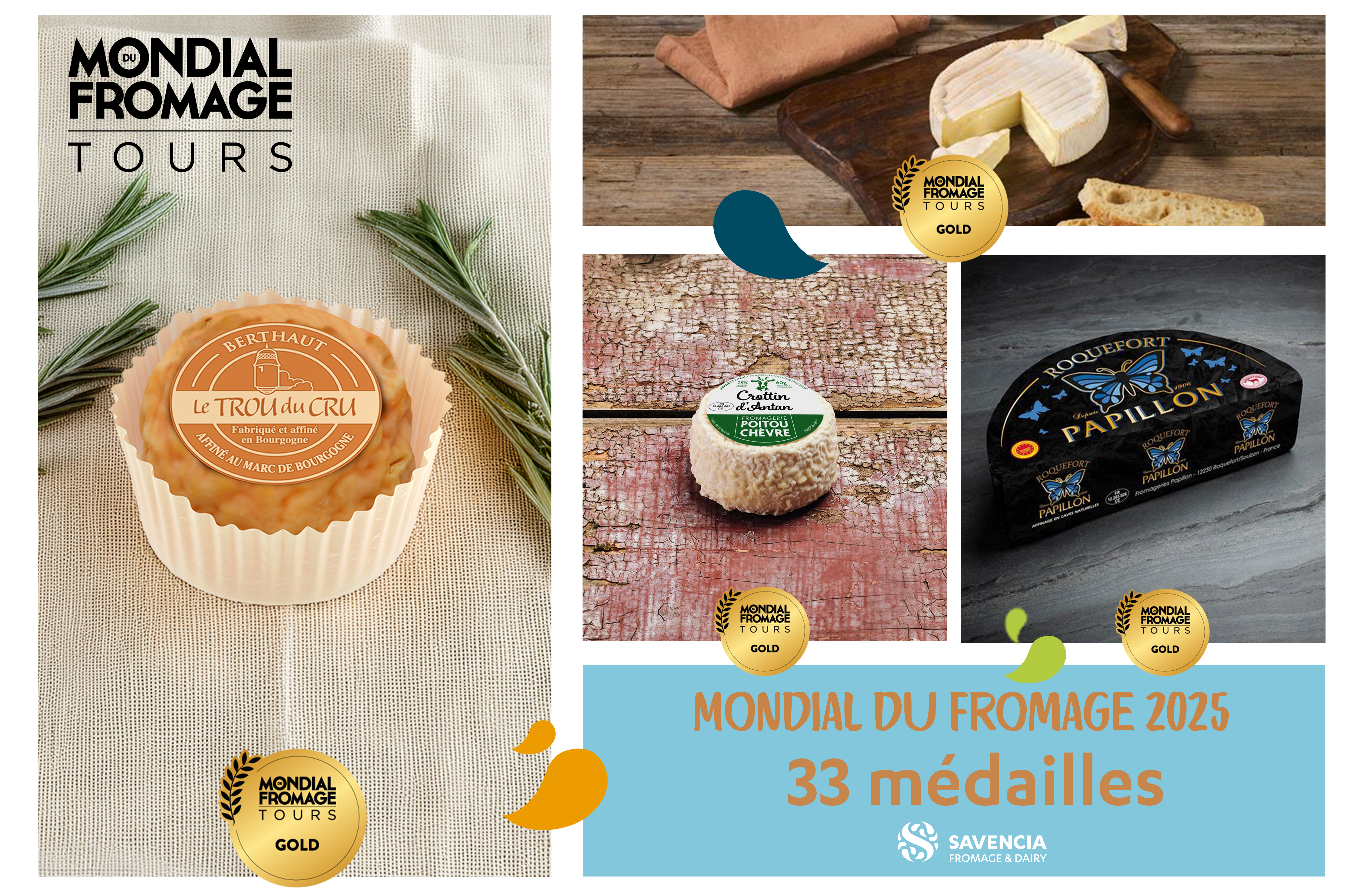 Mondial du Fromage de Tours résultats Savencia